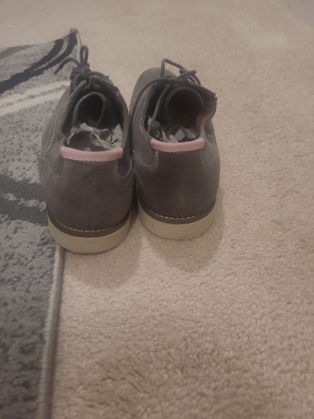 Crown & Ivy Percy Grey/White/Pink Casual Oxfords 10 M - Picture 5 of 15